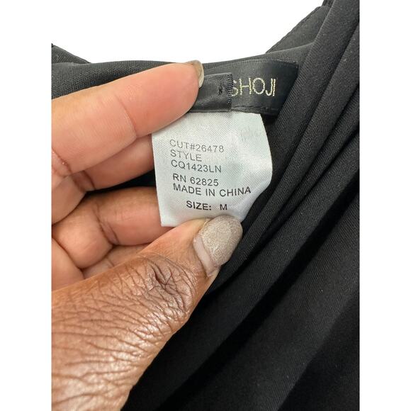 Tadashi Shoji Dress Black Sleeveless Mother of the Bride Formal Evening Medium - Picture 3 of 12